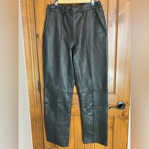 Vintage Excelled Women’s Black Leather Pants Sexy Biker Club Size 10